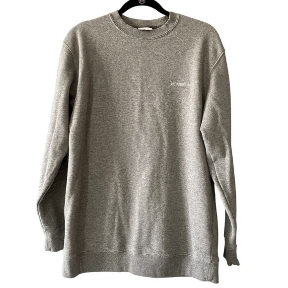 Columbia Sweatshirt Pullover Gray Mens Size Large Embroidered Logo - Picture 1 of 11
